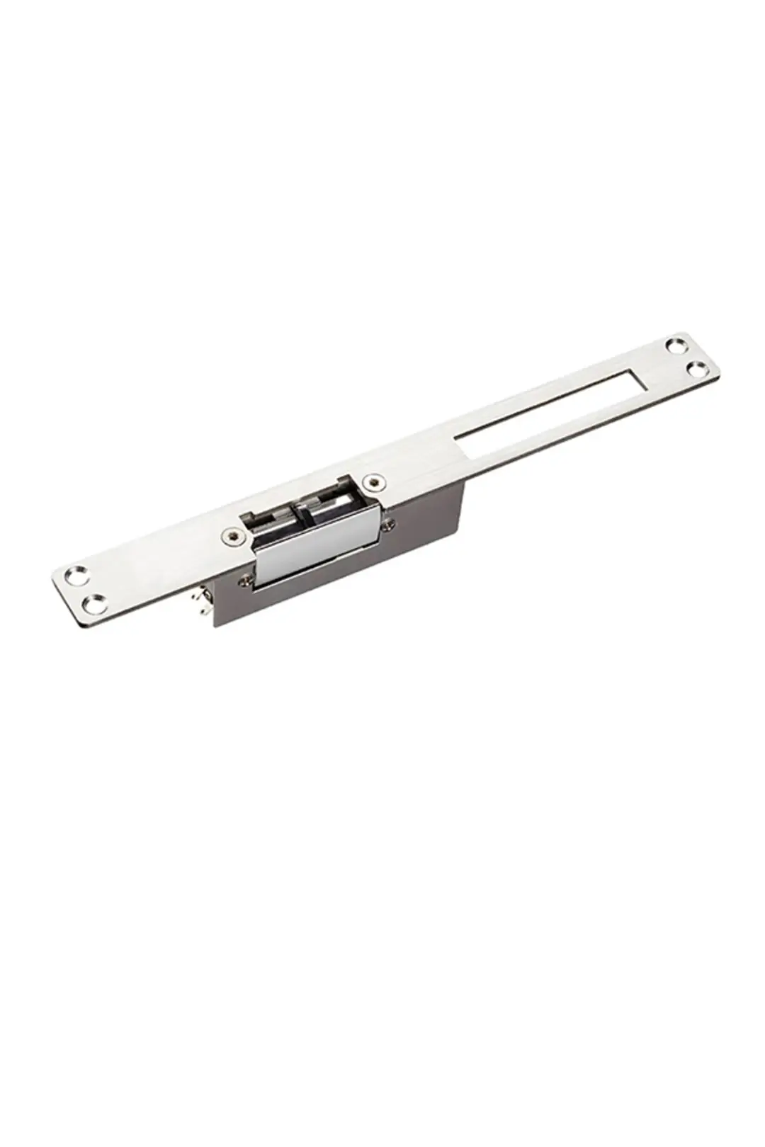 Sarkey SR-550 NC Elektrikli Basmalı Kapı Kilidi Fail Safe 12V DC 280 Kg Tutma Kuvveti Ahşap Metal PVC Kapı Uyumlu (1/11)