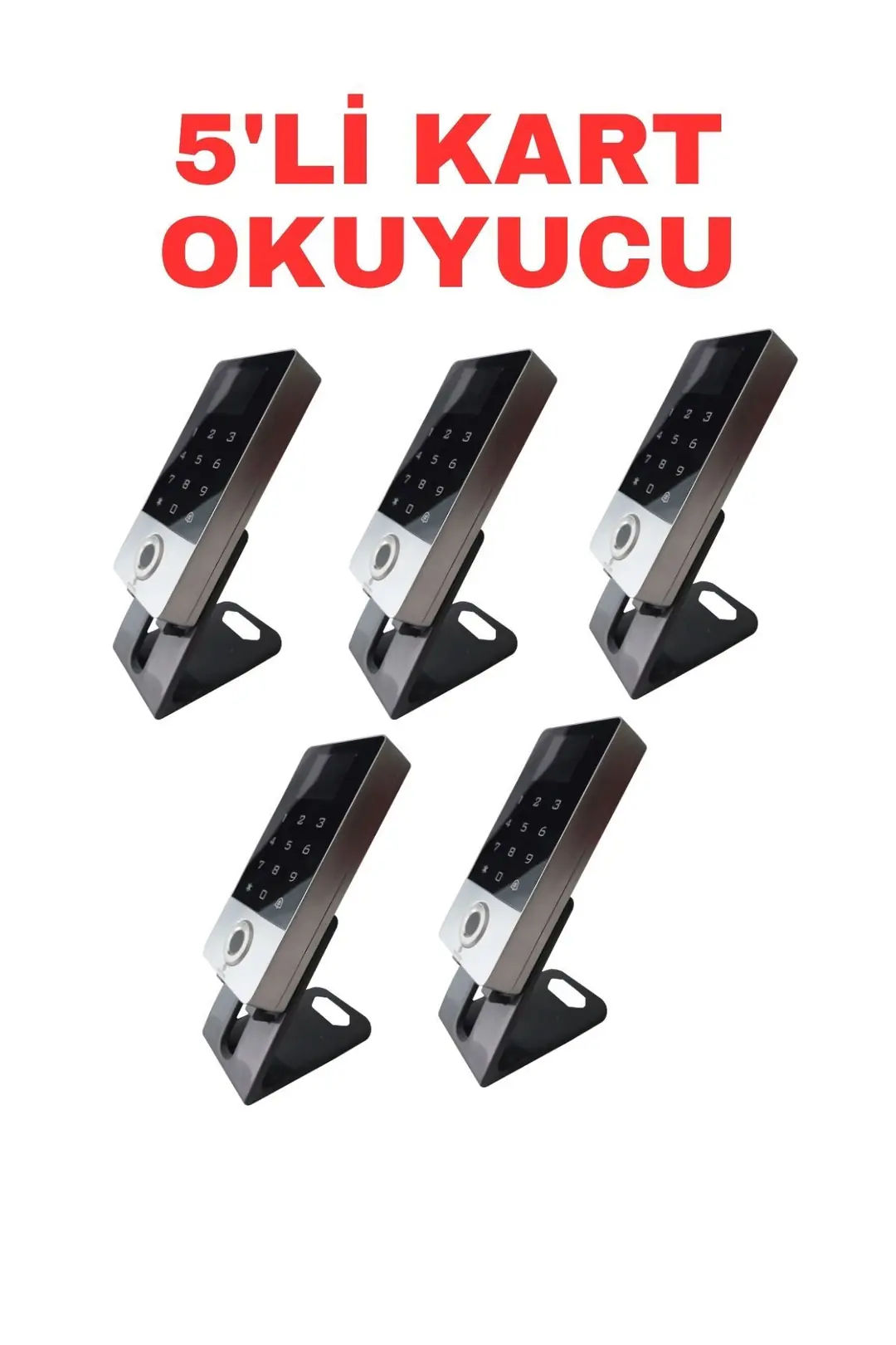 Sarkey SR-214 LCD EM Parmak İzi Kart Şifre Okuyucu LCD Ekranlı Metal Kasa 125 KHz (8/9)