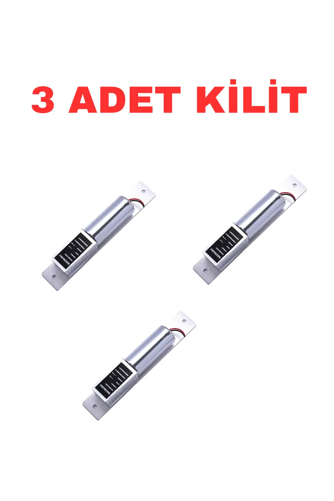 Sarkey SR-580 Selenoid Bolt Pimli Elektrikli Kilit 12V DC Ahşap Metal Cam PVC Kapı Uyumlu (9/11)