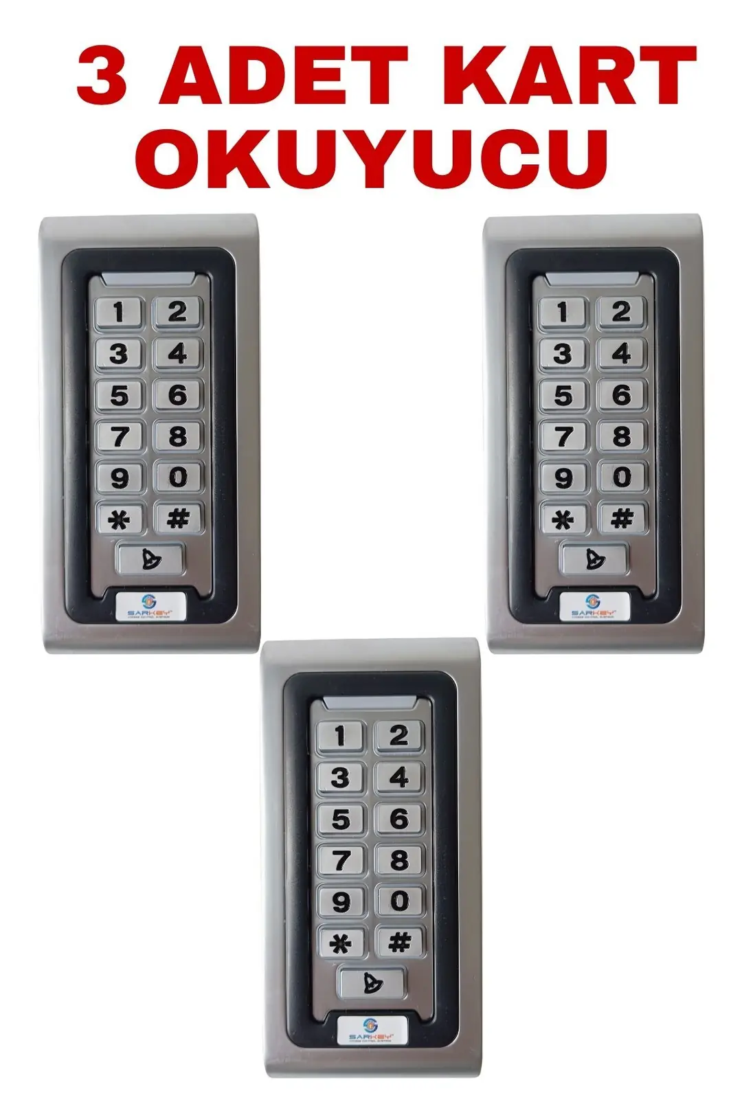 SARKEY SR-200 MF Mifare Kartlı ve Şifreli Geçiş Sistemi Metal Kasa RFID Kart Okuyucu 13.56 MHz (8/10)