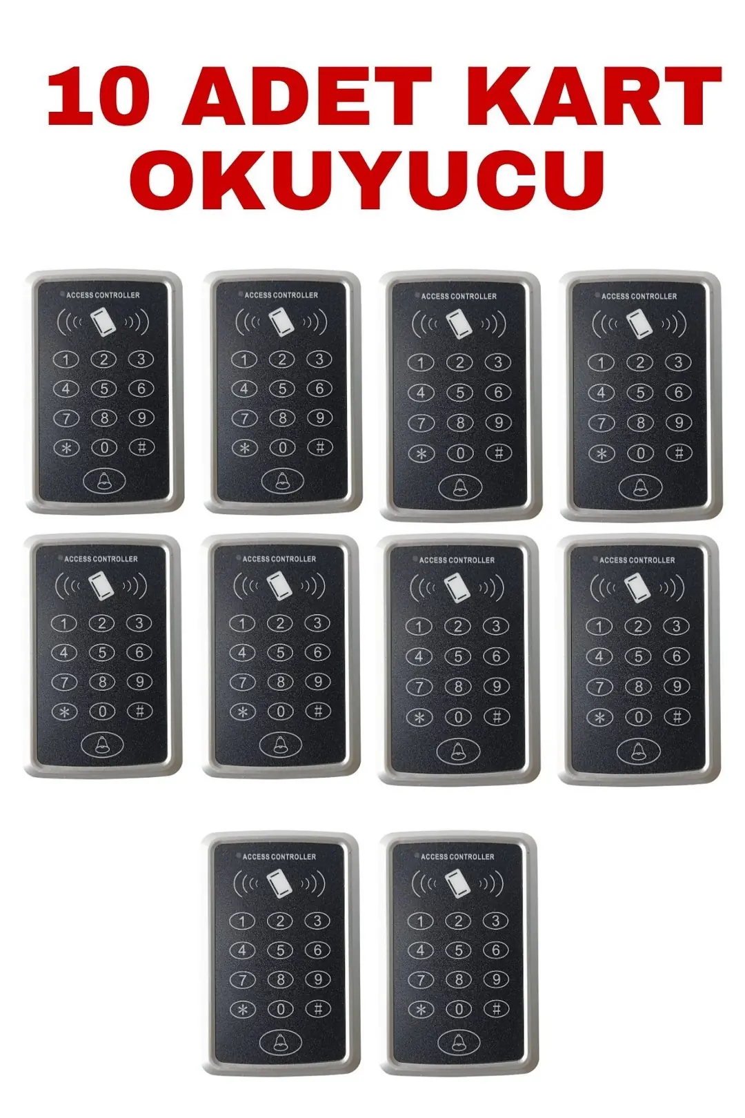 SARKEY SR-204 MF Mifare Kartlı ve Şifreli Geçiş Sistemi RFID Kart Okuyucu 13.56 MHz (10/10)