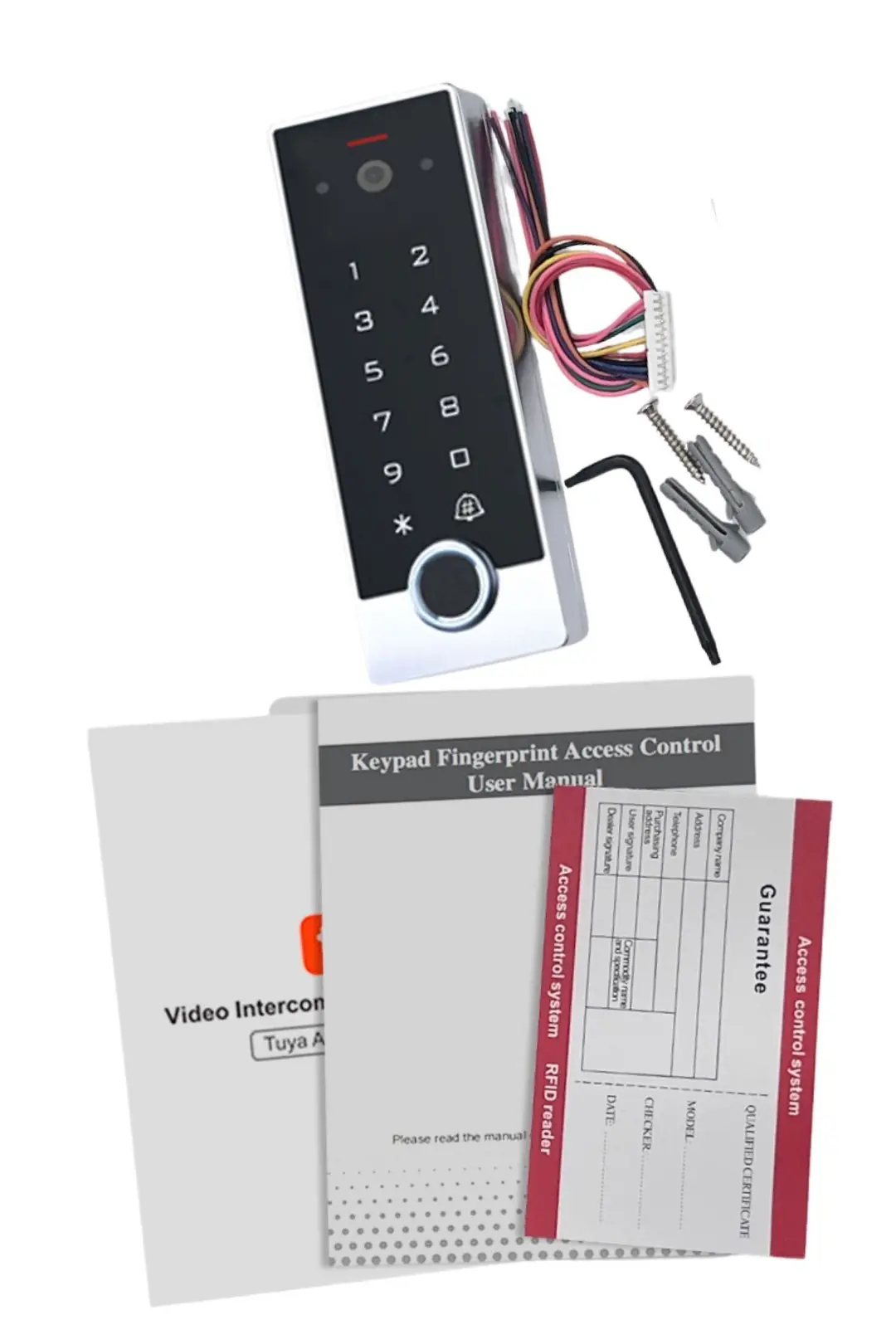 Sarkey SR-260 EM WiFi Tuya Video İnterkomlu Parmak İzi Şifreli Proximity Kart Okuyucu 125 KHz (4/7)