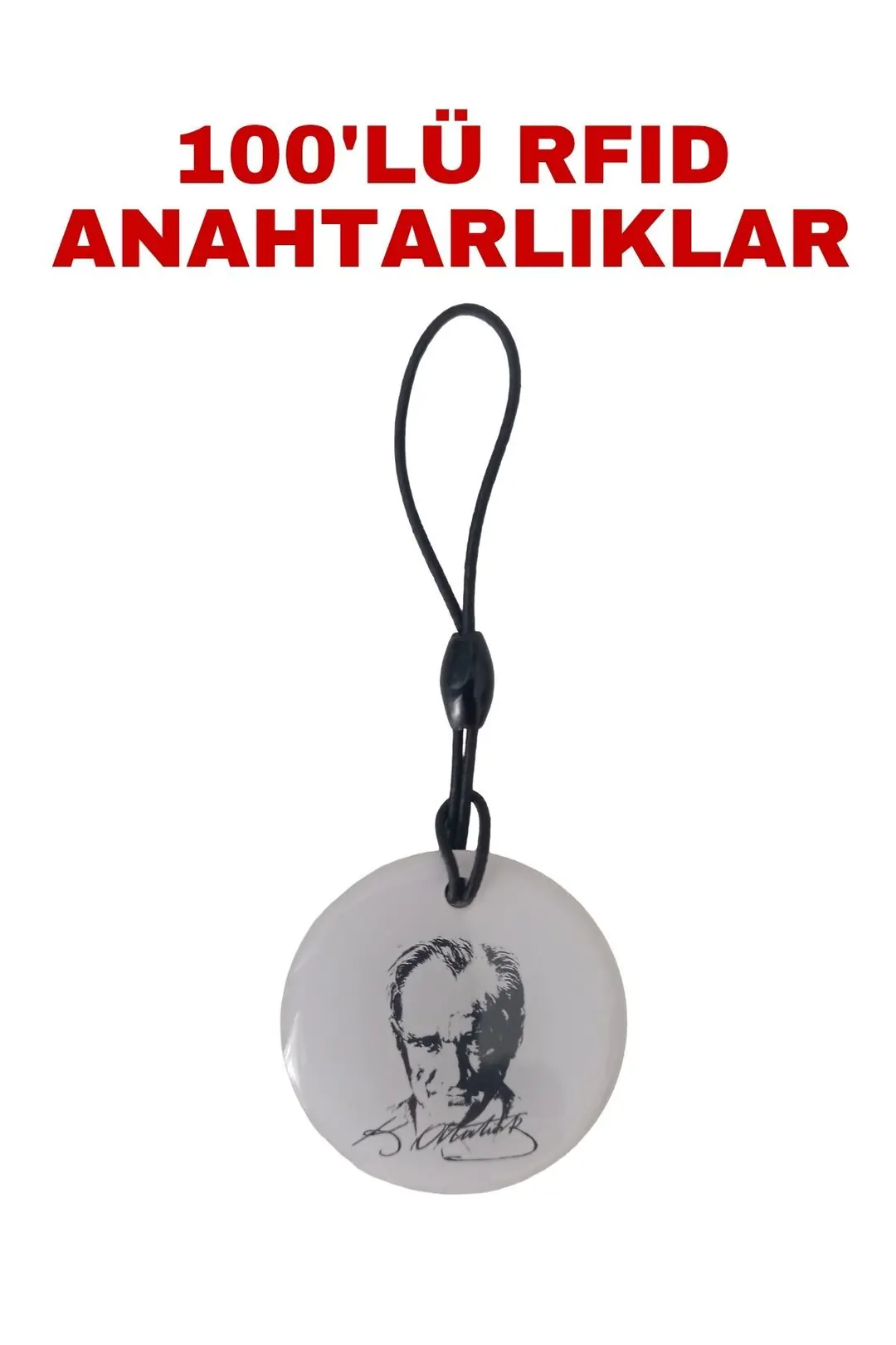 SARKEY SR-604 A Yazılabilir ve Kopyalanabilir RFID Proximity Anahtarlık 125 KHz Atatürk Tasarımlı Keyfob (7/7)