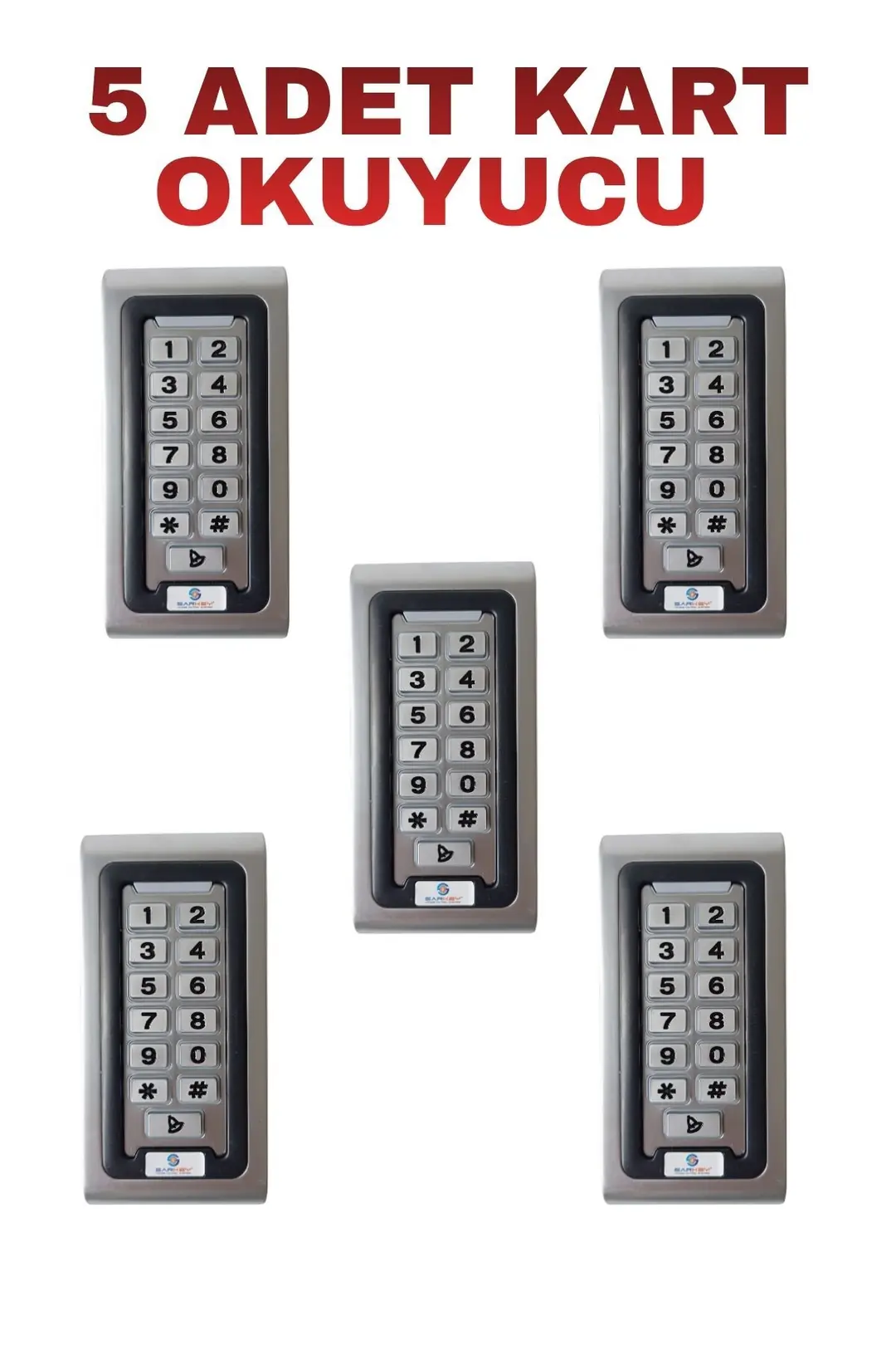 SARKEY SR-200 EM Metal Kasa Kartlı ve Şifreli Geçiş Sistemi RFID Proximity Kart Okuyucu 125 KHz IP68 (9/10)