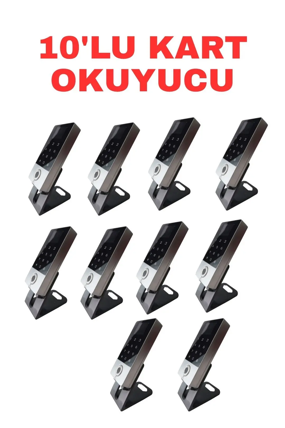 Sarkey SR-214 LCD EM Parmak İzi Kart Şifre Okuyucu LCD Ekranlı Metal Kasa 125 KHz (9/9)