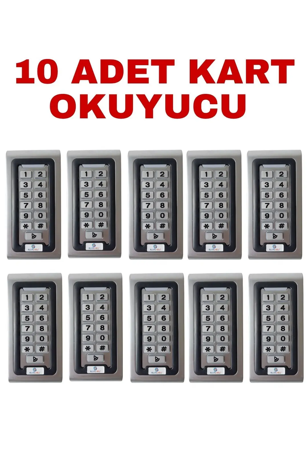 SARKEY SR-200 MF Mifare Kartlı ve Şifreli Geçiş Sistemi Metal Kasa RFID Kart Okuyucu 13.56 MHz (10/10)