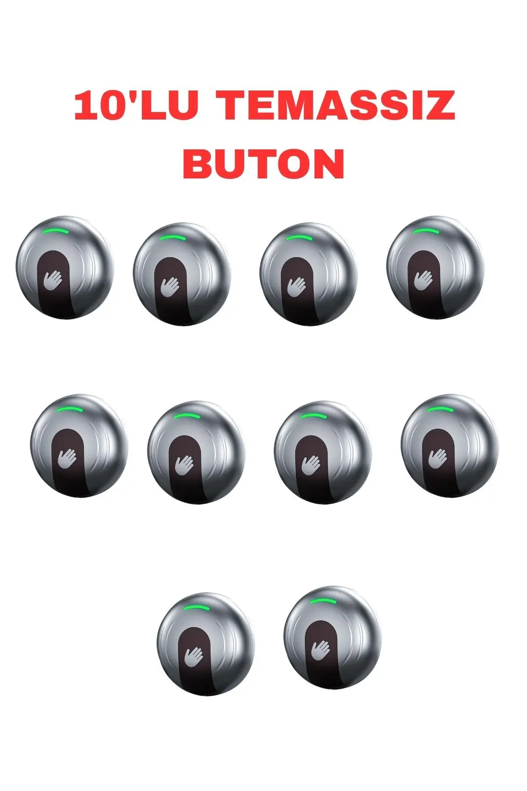 SARKEY SR-705 Temassız Kapı Açma Butonu Sıva Üstü Kızılötesi Sensörlü Çıkış Butonu 12-24V DC (10/10)