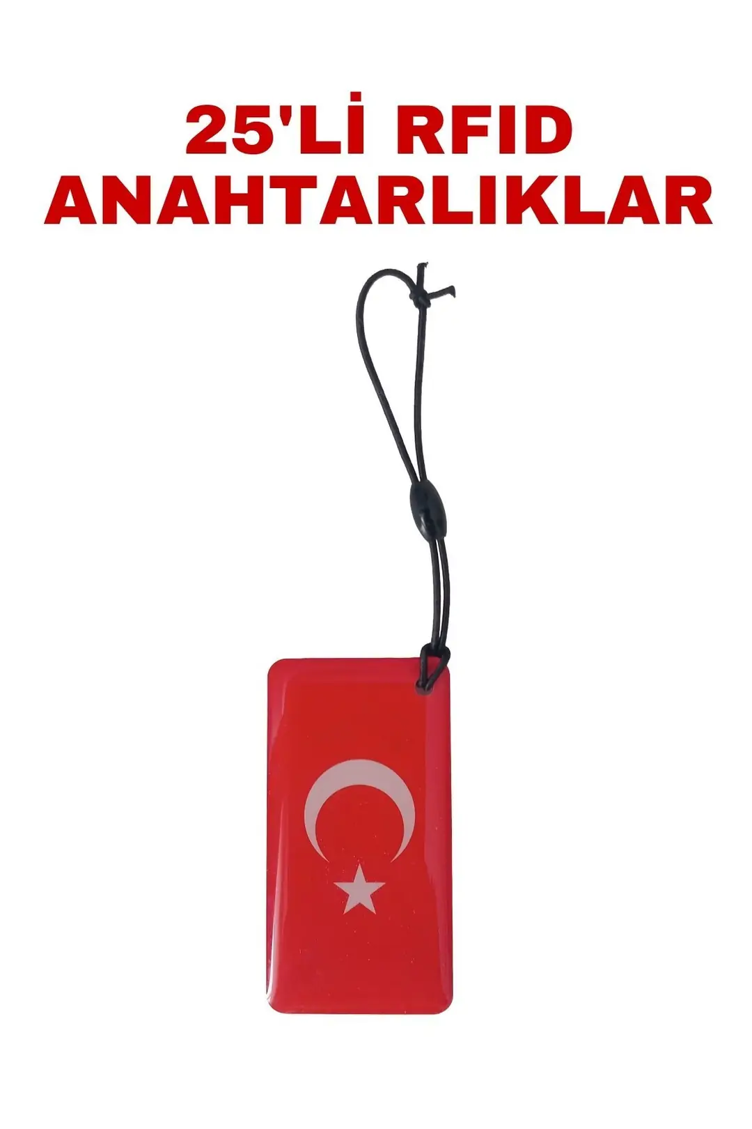 SARKEY SR-604 B Yazılabilir ve Kopyalanabilir RFID Proximity Anahtarlık 125 KHz Bayrak Tipi Keyfob (1/5)