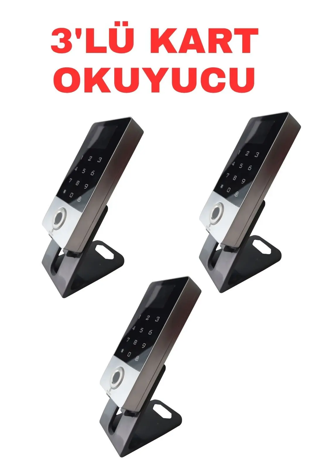 Sarkey SR-214 LCD EM-W IP68 Parmak İzi Kart Şifre Okuyucu LCD Ekranlı Metal Kasa 125 KHz (9/11)