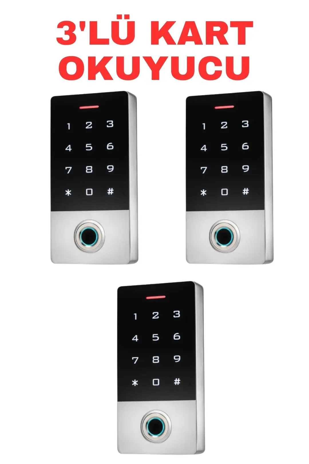 SARKEY SR-212 MF-W Parmak İzi Kart Okuyucu 13.56 MHz IP68 Dokunmatik Şifreli Biyometrik Geçiş Kontrol Sistemi 10000 Kullanıcı (9/11)