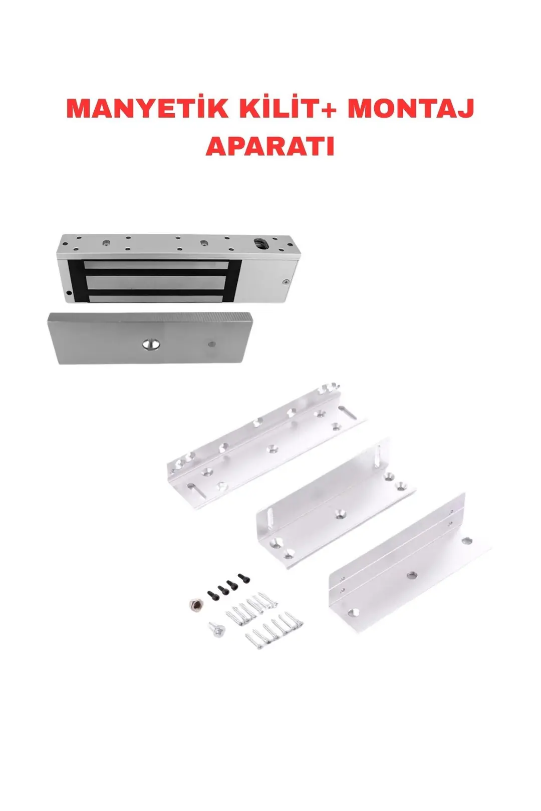 Sarkey SR-500 500 Kg Manyetik Kilit 12V/24V Elektromanyetik Kapı Kilidi (1/8)