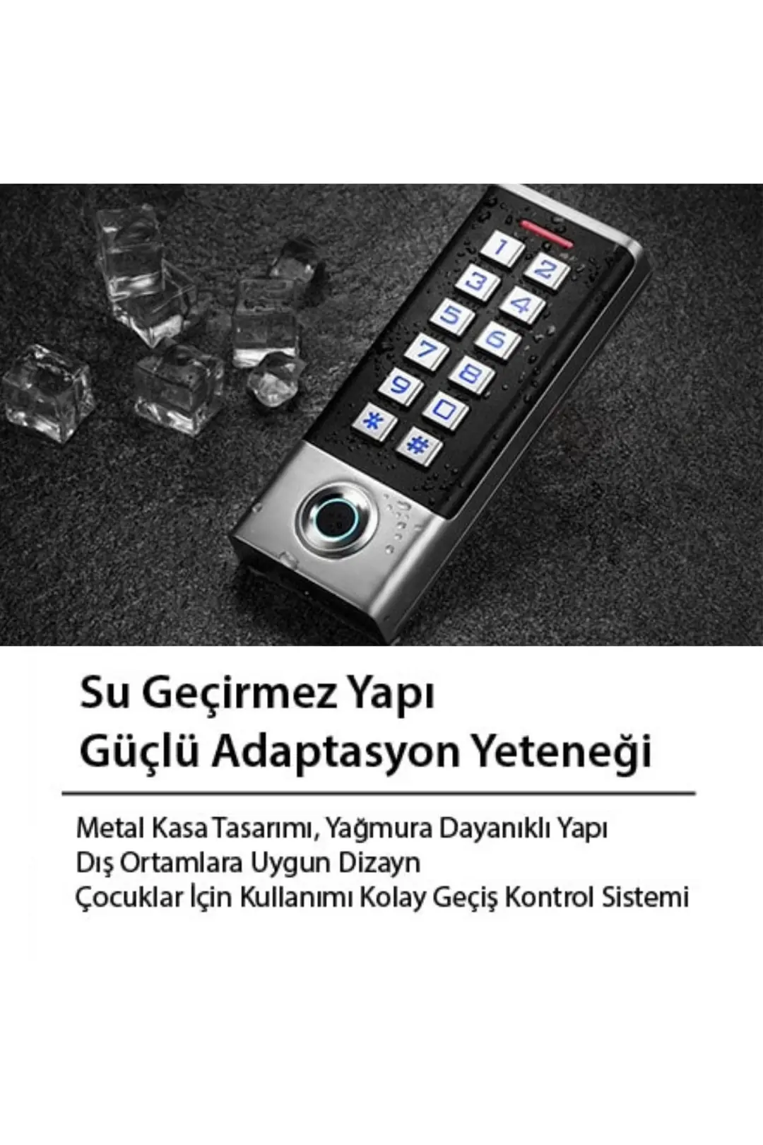 Sarkey SR-211 EM Parmak İzi Kart Şifre Okuyucu 10000 Kullanıcı Biyometrik Geçiş Kontrol Cihazı 125 KHz (3/9)