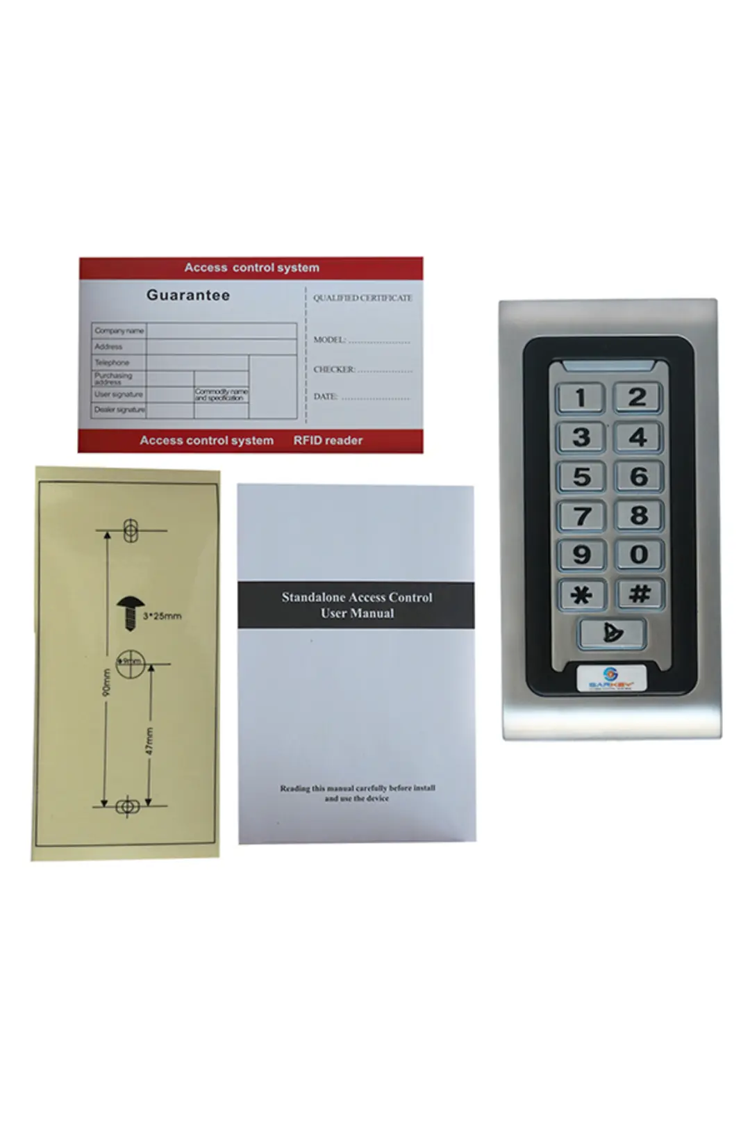 SARKEY SR-200 MF-W IP68 Su Geçirmez Mifare Kartlı ve Şifreli Geçiş Sistemi RFID Kart Okuyucu 13.56 MHz (6/11)