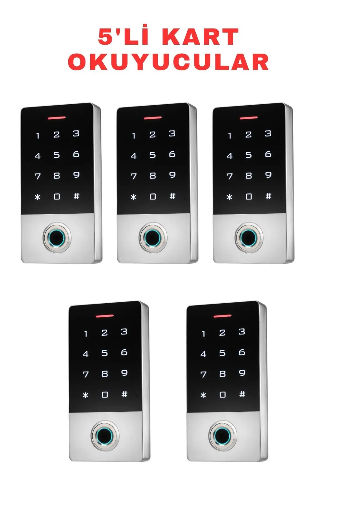 Sarkey SR-212 TF-W Çift Frekanslı Parmak İzi Kart Şifre Okuyucu IP68 Mifare ve Proximity Destekli (9/10)