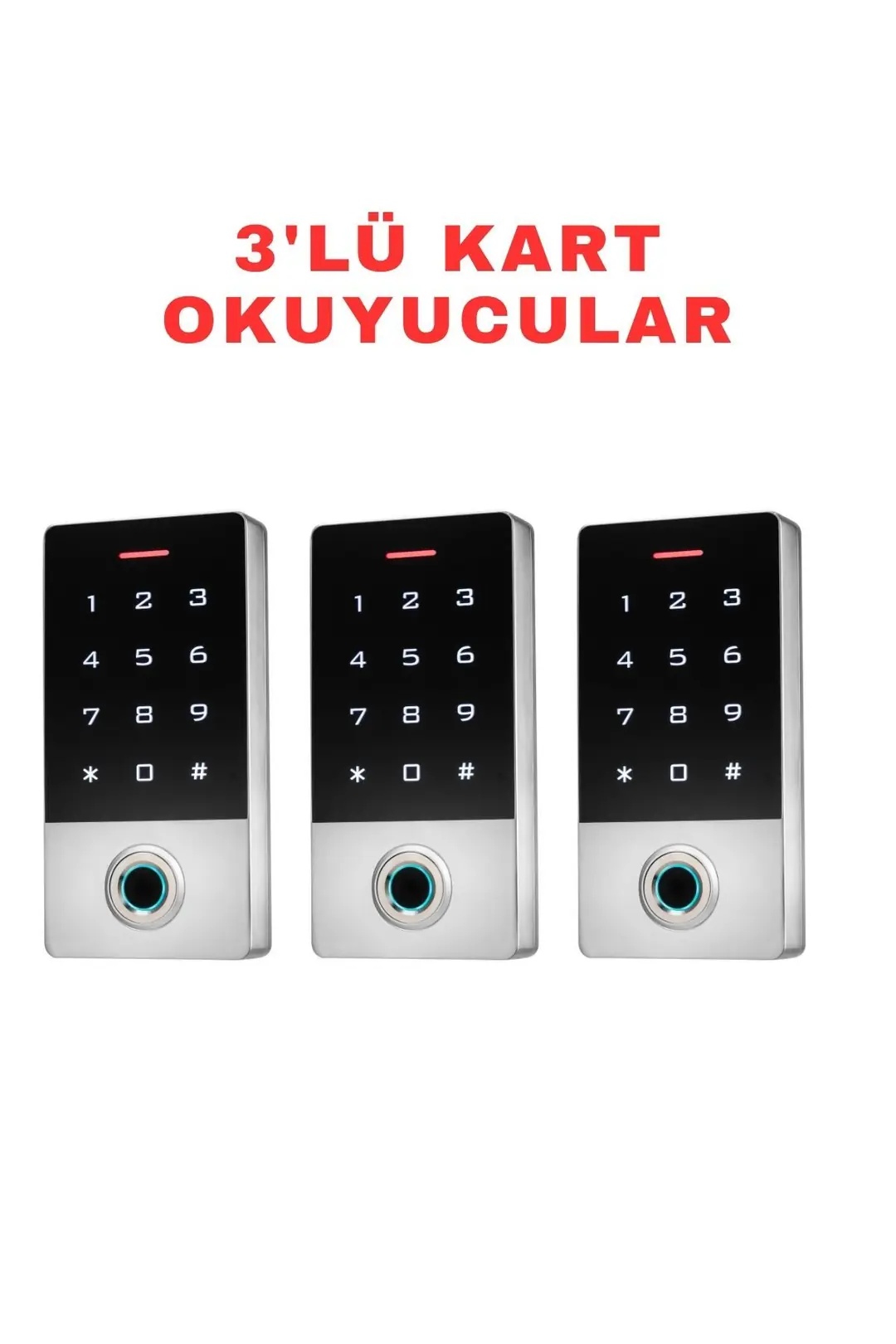 Sarkey SR-212 TF-W Çift Frekanslı Parmak İzi Kart Şifre Okuyucu IP68 Mifare ve Proximity Destekli (8/10)