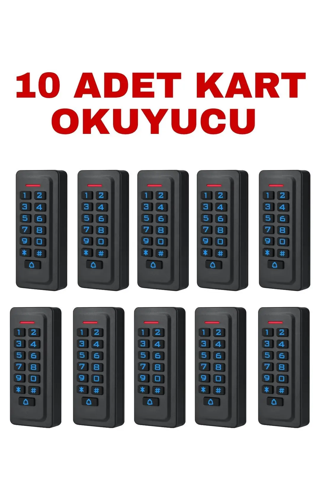 SARKEY SR-206 EM-W IP68 Su Geçirmez Kartlı ve Şifreli Geçiş Sistemi Proximity RFID Kart Okuyucu 125 KHz (11/11)