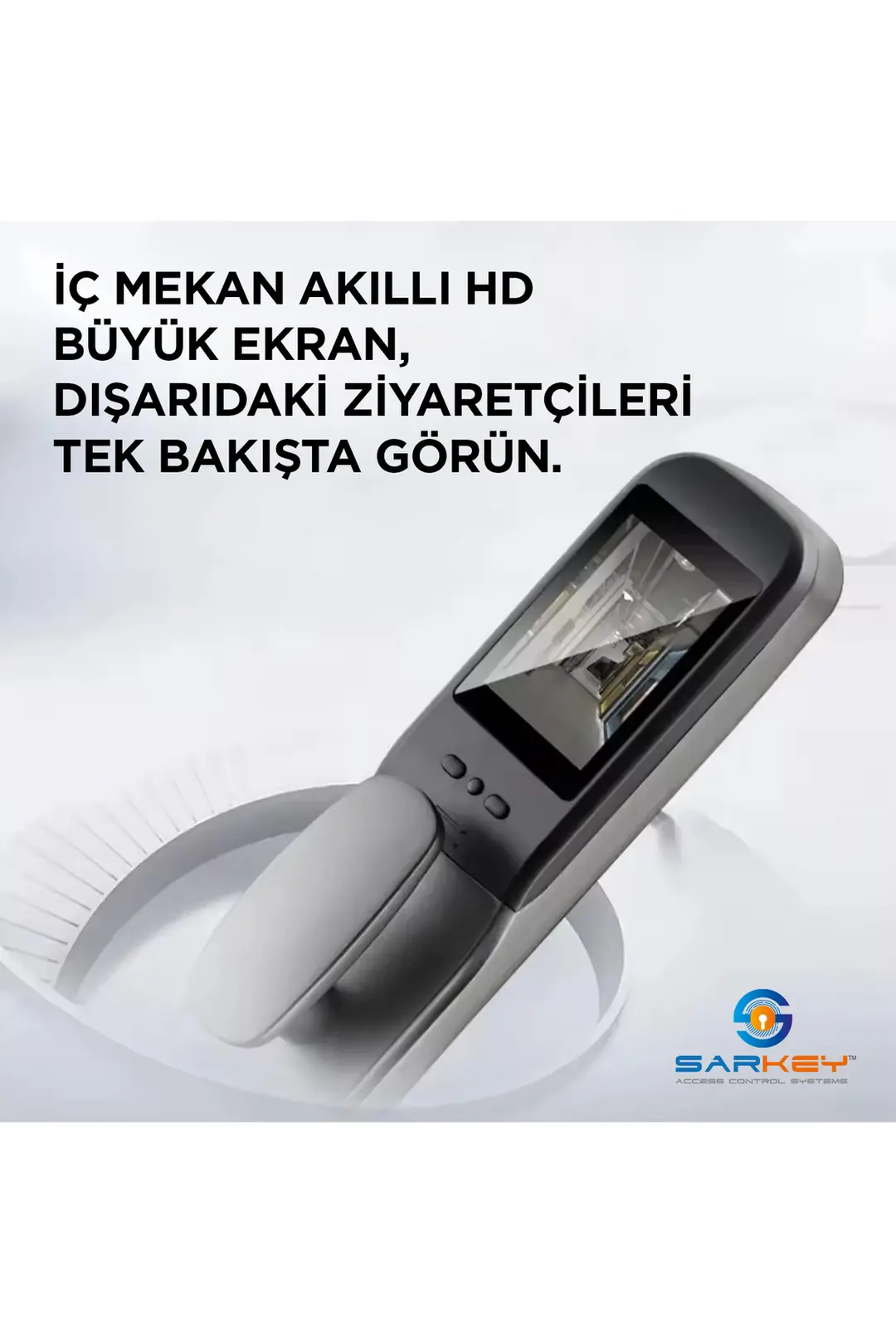 SARKEY SR-1600 WiFi Akıllı Kapı Kilidi Yüz Tanıma Parmak İzi Şifre Kart ve Görüntülü Görüşme Özellikli (6/11)