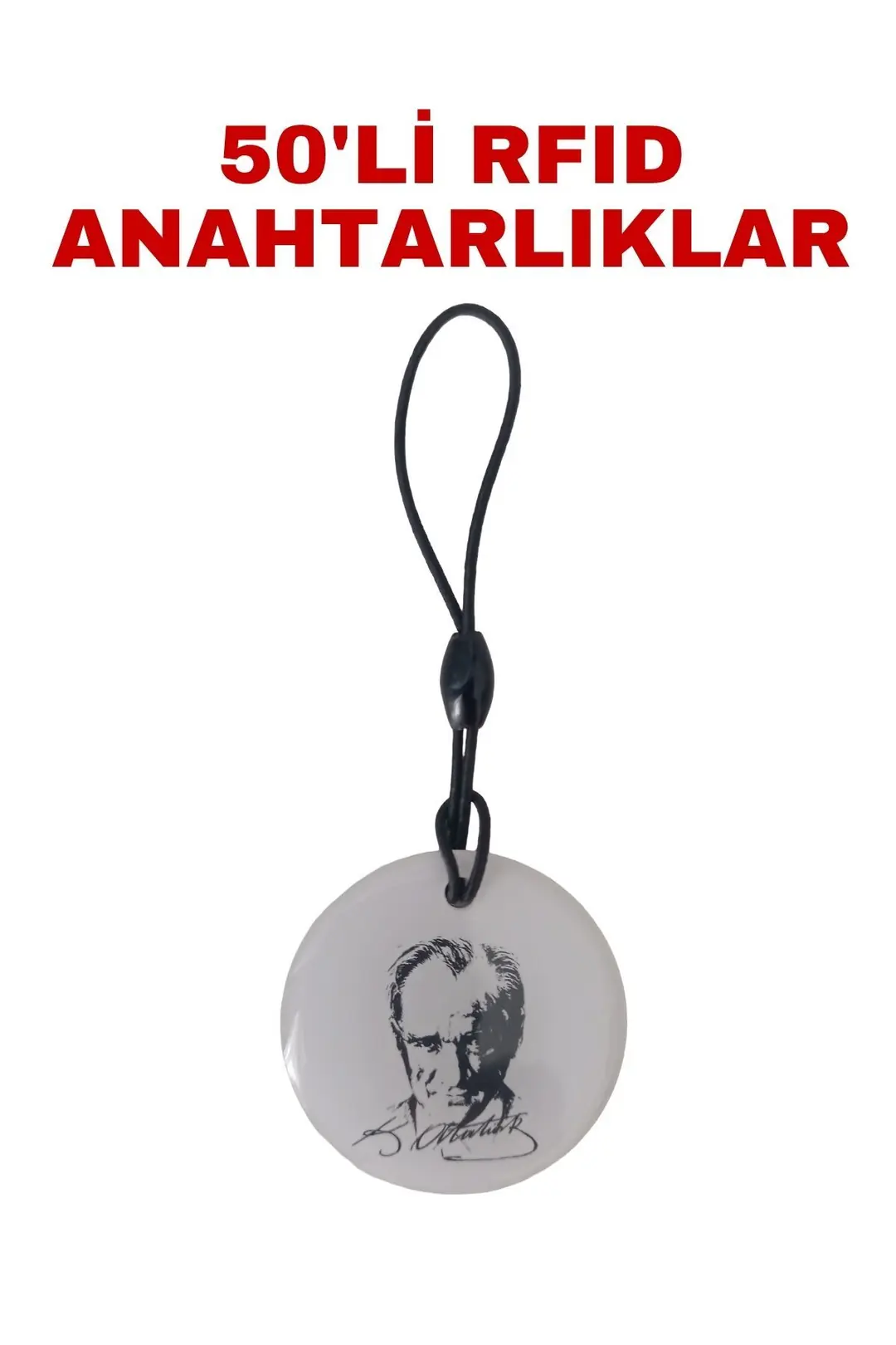 SARKEY SR-604 A Yazılabilir ve Kopyalanabilir RFID Proximity Anahtarlık 125 KHz Atatürk Tasarımlı Keyfob (6/7)