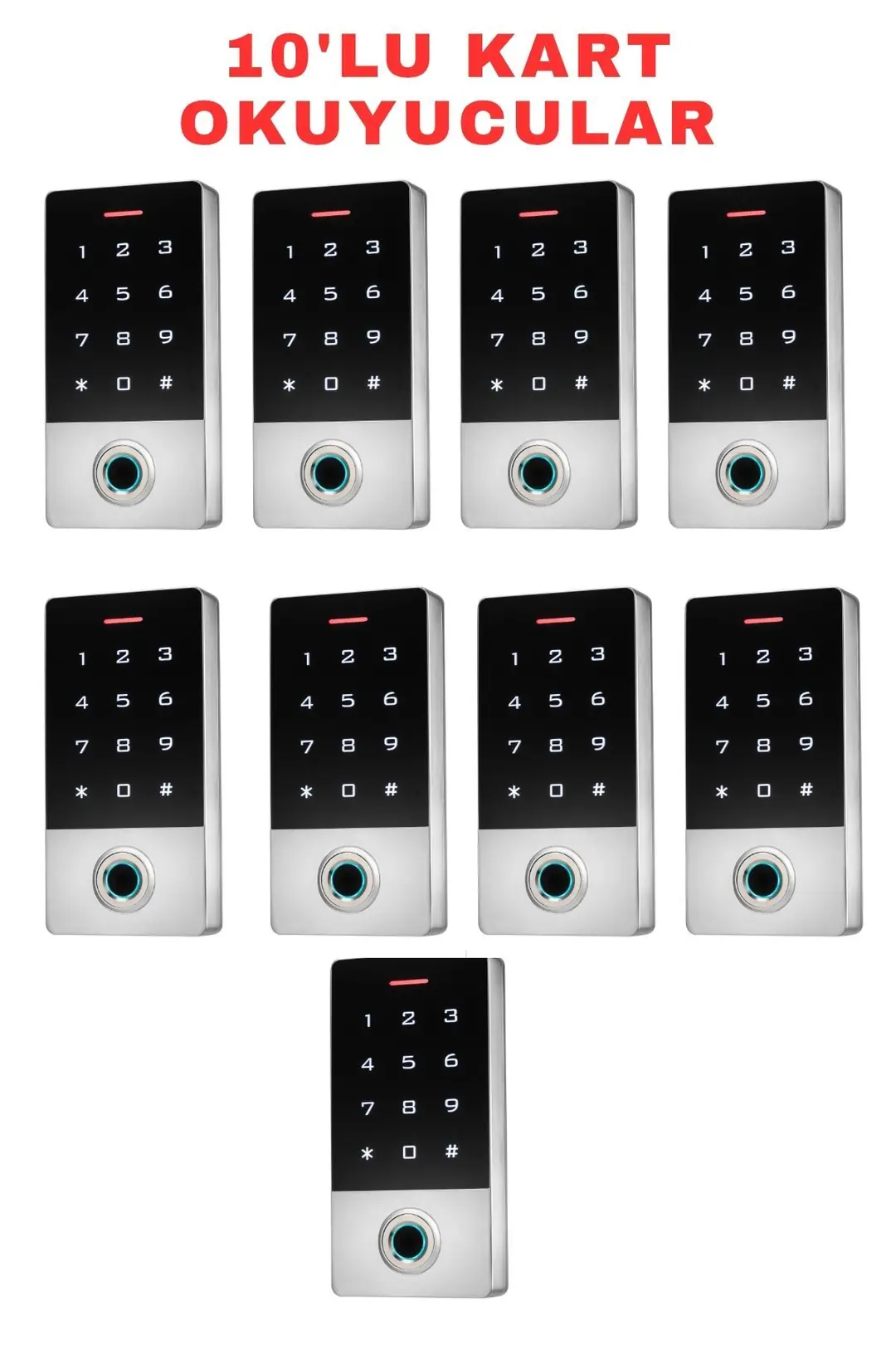Sarkey SR-212 TF-W Çift Frekanslı Parmak İzi Kart Şifre Okuyucu IP68 Mifare ve Proximity Destekli (10/10)
