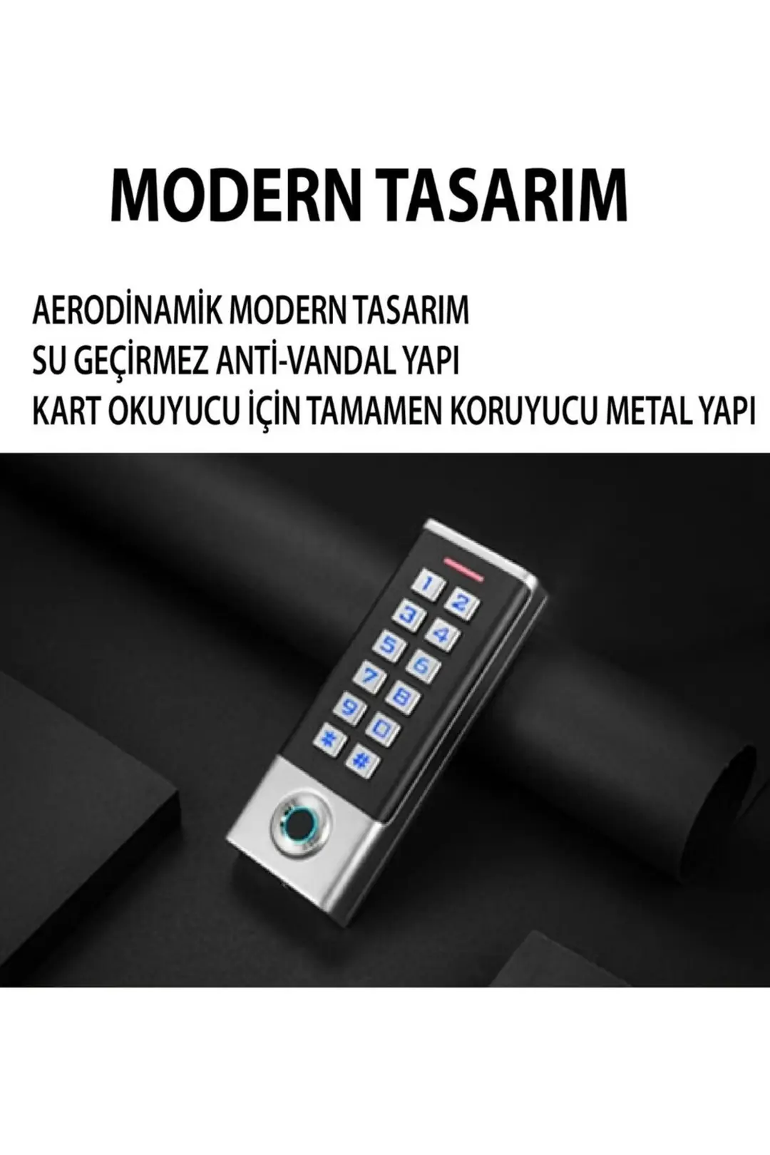 SARKEY SR-211 EM-W Parmak İzi Kart Okuyucu 125 KHz IP68 Şifreli Biyometrik Geçiş Kontrol Sistemi 10000 Kullanıcı (4/10)