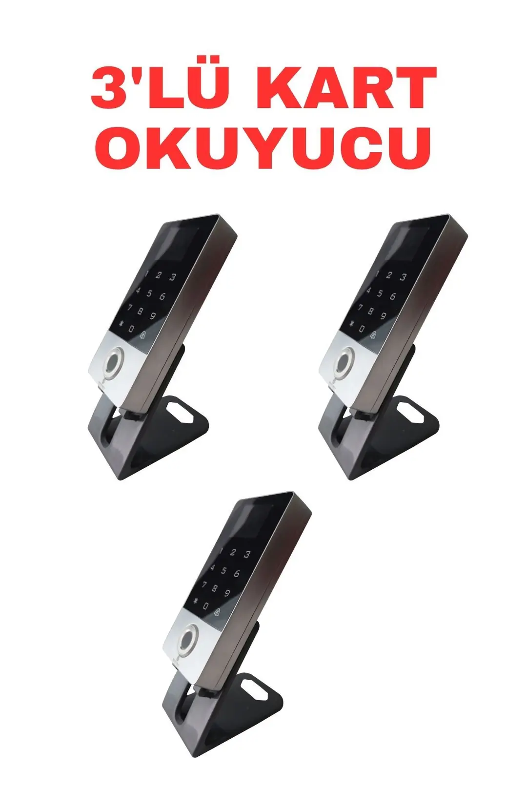 Sarkey SR-214 LCD EM Parmak İzi Kart Şifre Okuyucu LCD Ekranlı Metal Kasa 125 KHz (7/9)