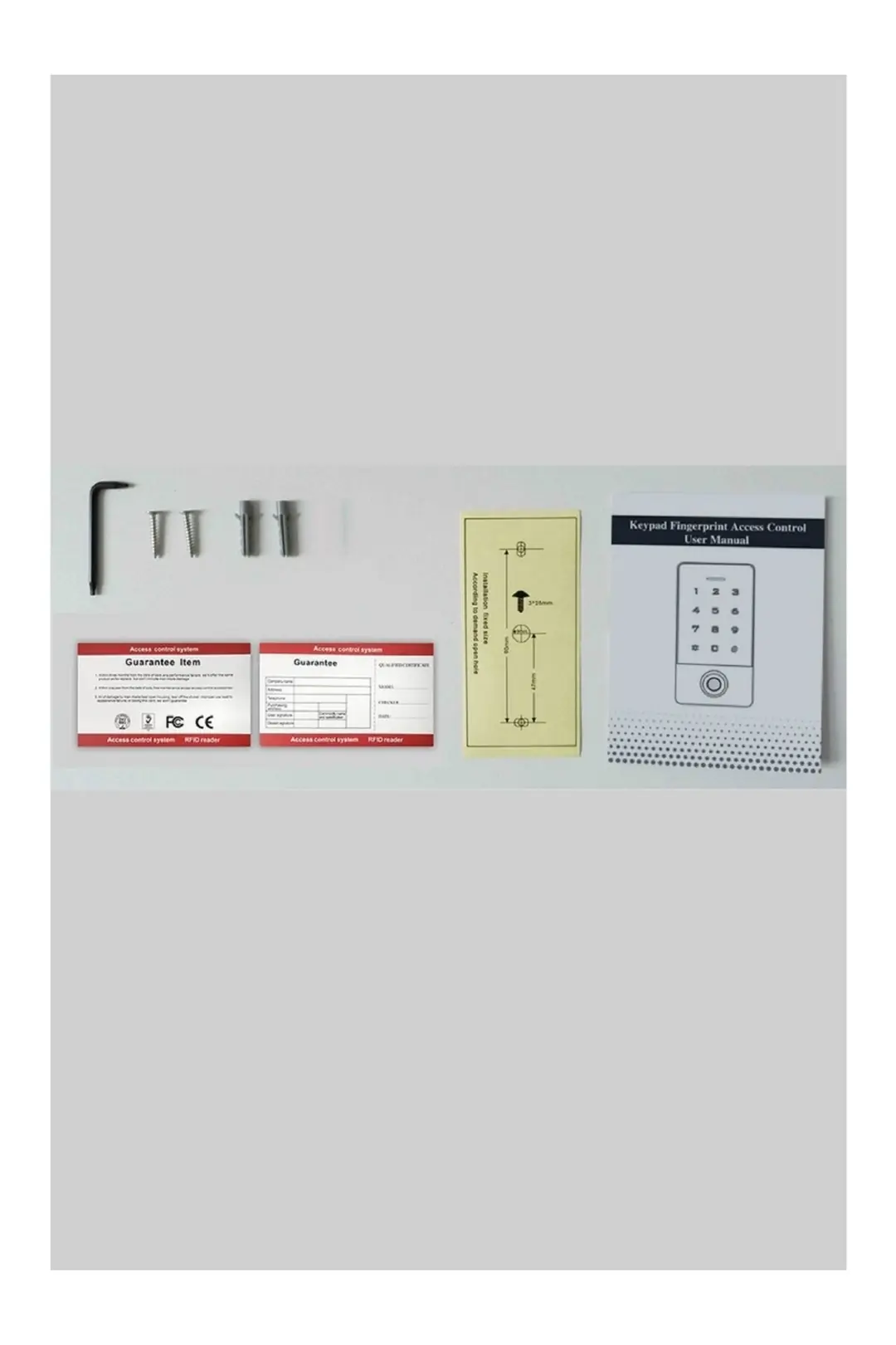 SARKEY SR-211 EM-W Parmak İzi Kart Okuyucu 125 KHz IP68 Şifreli Biyometrik Geçiş Kontrol Sistemi 10000 Kullanıcı (6/10)