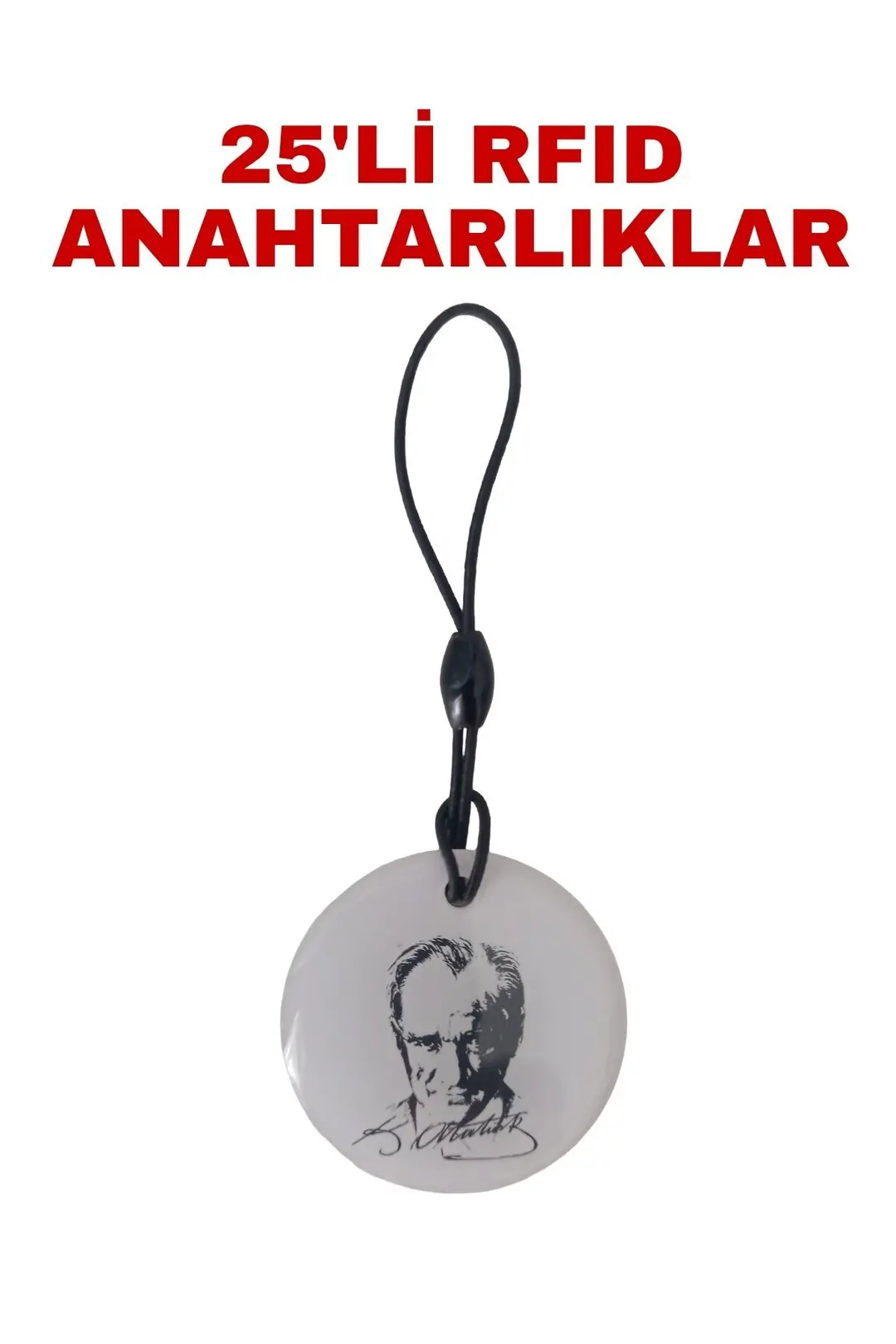 SARKEY SR-604 A Yazılabilir ve Kopyalanabilir RFID Proximity Anahtarlık 125 KHz Atatürk Tasarımlı Keyfob (1/7)