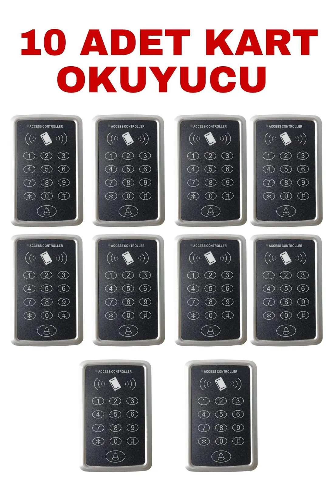 SARKEY SR-204 EM Max Kartlı ve Şifreli Geçiş Sistemi Proximity RFID Kart Okuyucu 125 KHz 12/24V AC/DC (11/11)