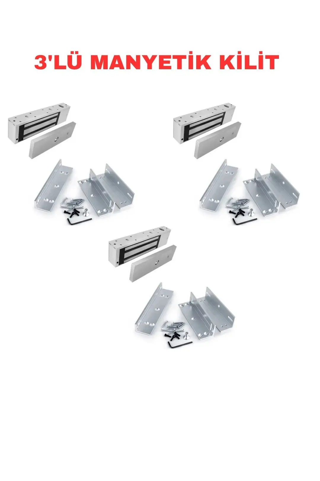 Sarkey SR-280 280 Kg Manyetik Kilit 12V/24V Elektromanyetik Kapı Kilidi (3/5)