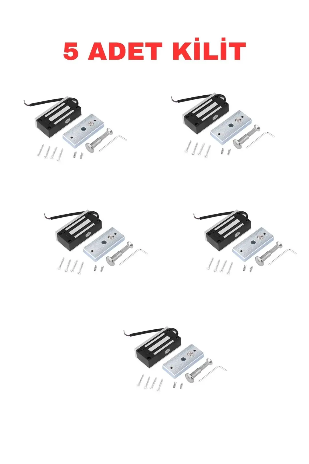Sarkey SR-60 60 Kg Manyetik Kilit, 12V/24V DC Elektromanyetik Dolap ve Vitrin Kilidi (7/8)