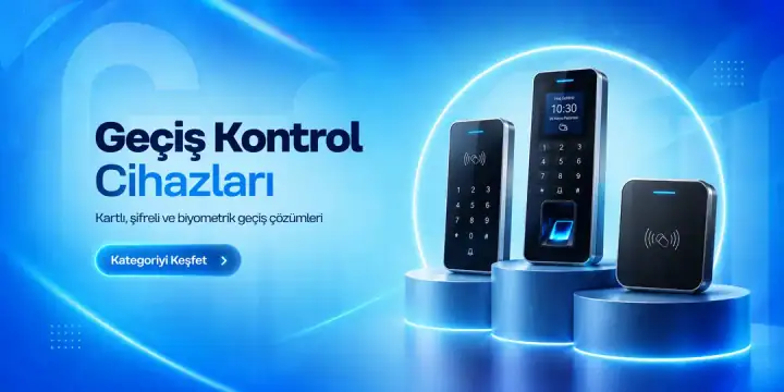 Geçiş kontrol cihazları: kartlı, şifreli ve biyometrik geçiş