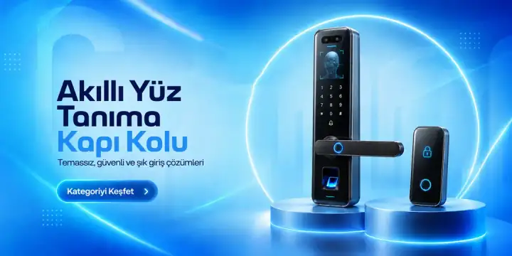 Akıllı yüz tanıma kapı kolu