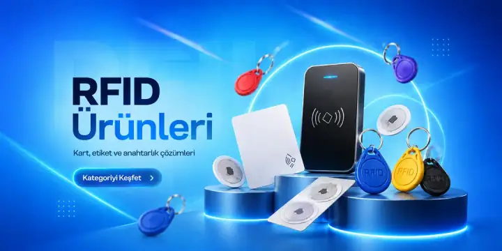 RFID ürünleri: kart, etiket ve anahtarlıklar